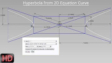 Hyperbola from 2D Equation Curve (Video Tutorial) Autodesk Inventor