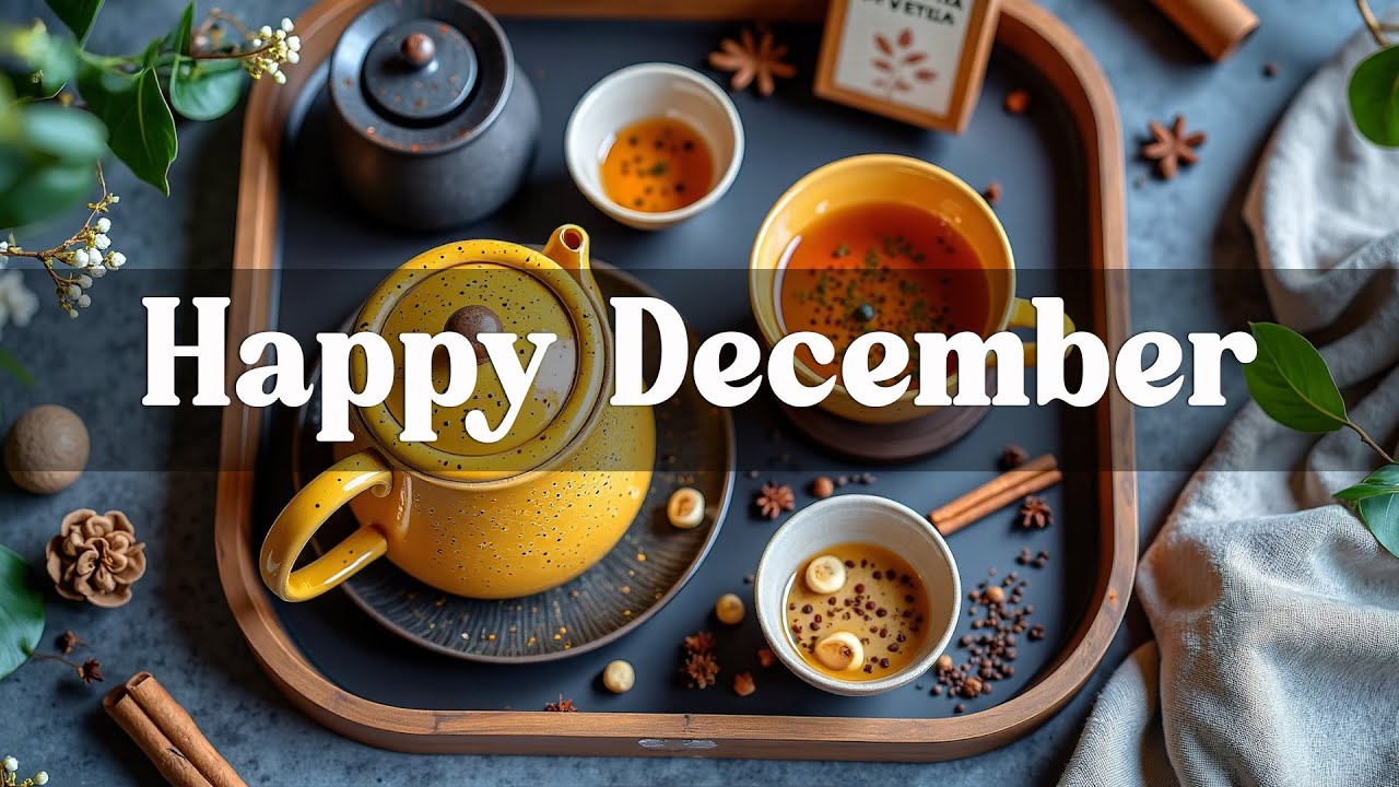 Happy December Tea Jazz - Bossa Nova Music Instrumental For Positive Energy & Winter Mood