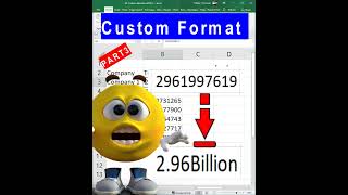 Custom Number Format (Part 3) - Simplified Form (Million & Billion)