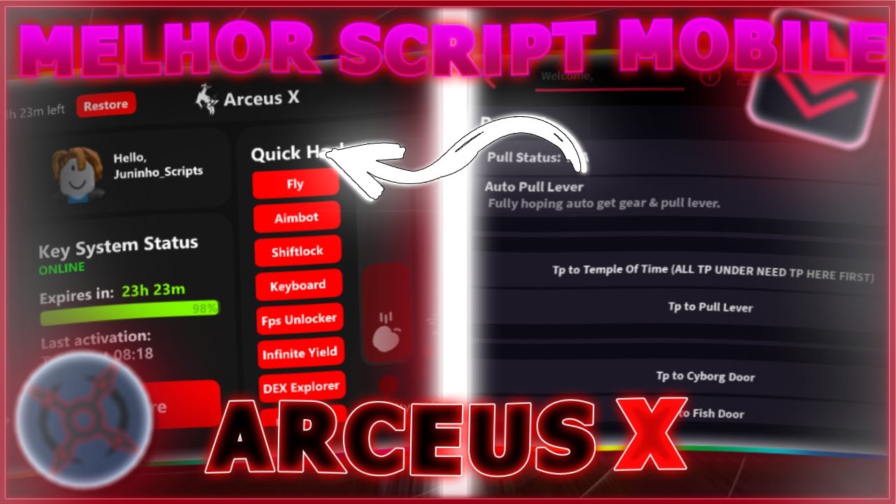 ACHEI O MELHOR SCRIPT DE BLOX FRUITS PARA ARCEUS X V3!! 