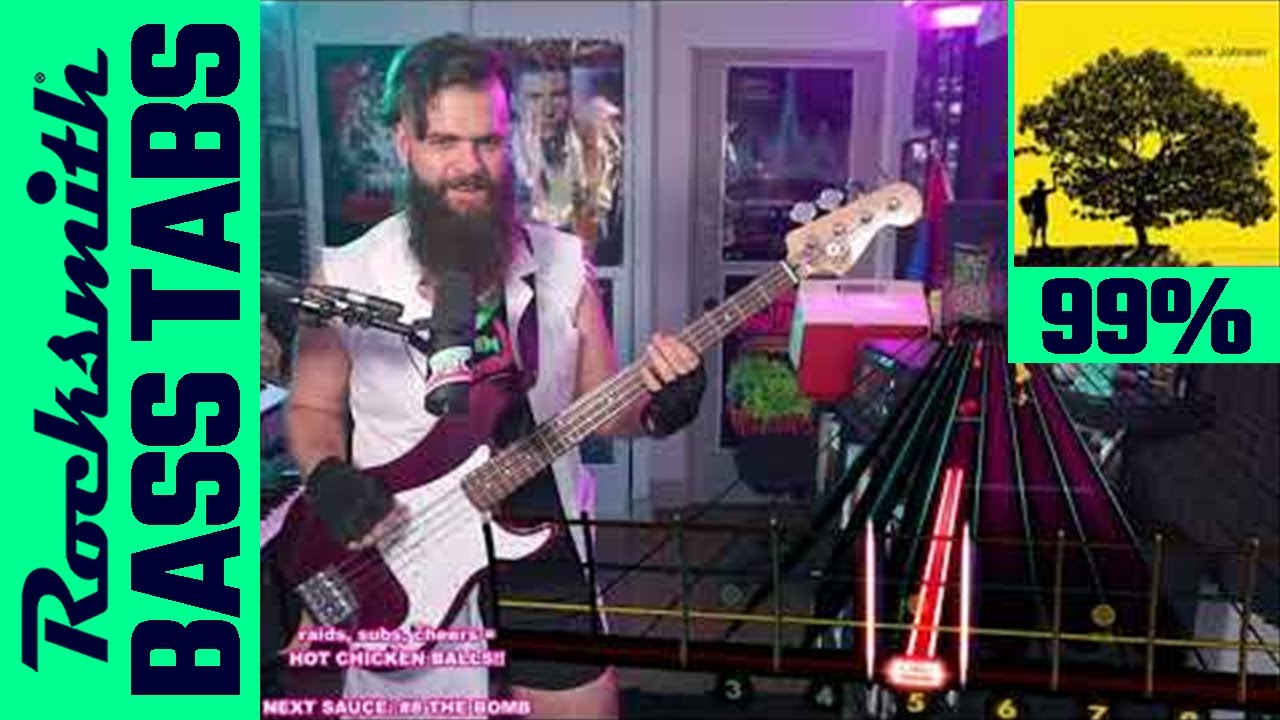 Jack Johnson Banana Pancakes BASS Tabs & Cover (Rocksmith) YouTube