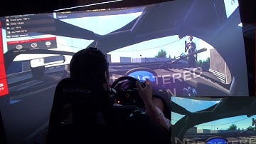 Dirt Rally and AC on curved projection screen!