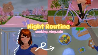 🌸🌼✨Night Routine✨🌼🌸 cooking, vlog, rain ||  sss || Mimmo_Official