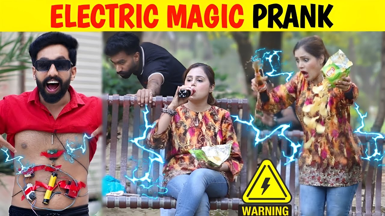 Electric⚡️Magic Prank on Cute Girls😱 Part -6 || by Iqbal Malik on @decentboysprank