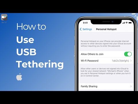 How to share Hotspot via USB in iPhone iPad| How To ?