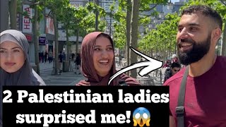 Two Palestinian sisters beautifully surprised me by their recitations in Frankfurt!