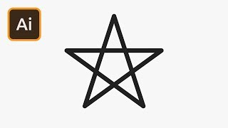 Pentagram Star in Illustrator | 2 Minute Tutorial