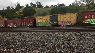 Big ZTLSK at milepost 989 with  with SD70AH-T4C 9060 leading through Riverdale Utah