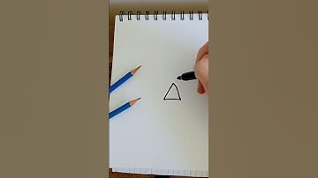 How to draw a 3D triangle #art #artist #viralshort #viralvideo #tutorial