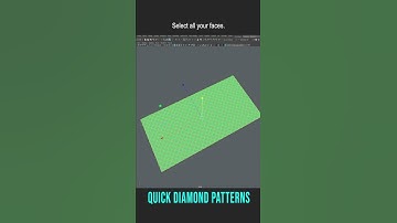 Maya 3d Modeling: Quick Diamond Patterns