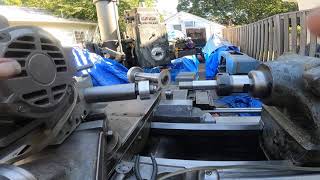 Axelson metal lathe, fitting a tool post grinder