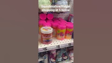 Squishmallow/fidget shopping at 5 below 💞