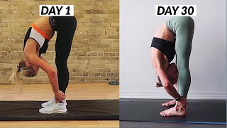 I Did an Olympic Gymnasts Stretching Routine for 30 days *Splits Results*