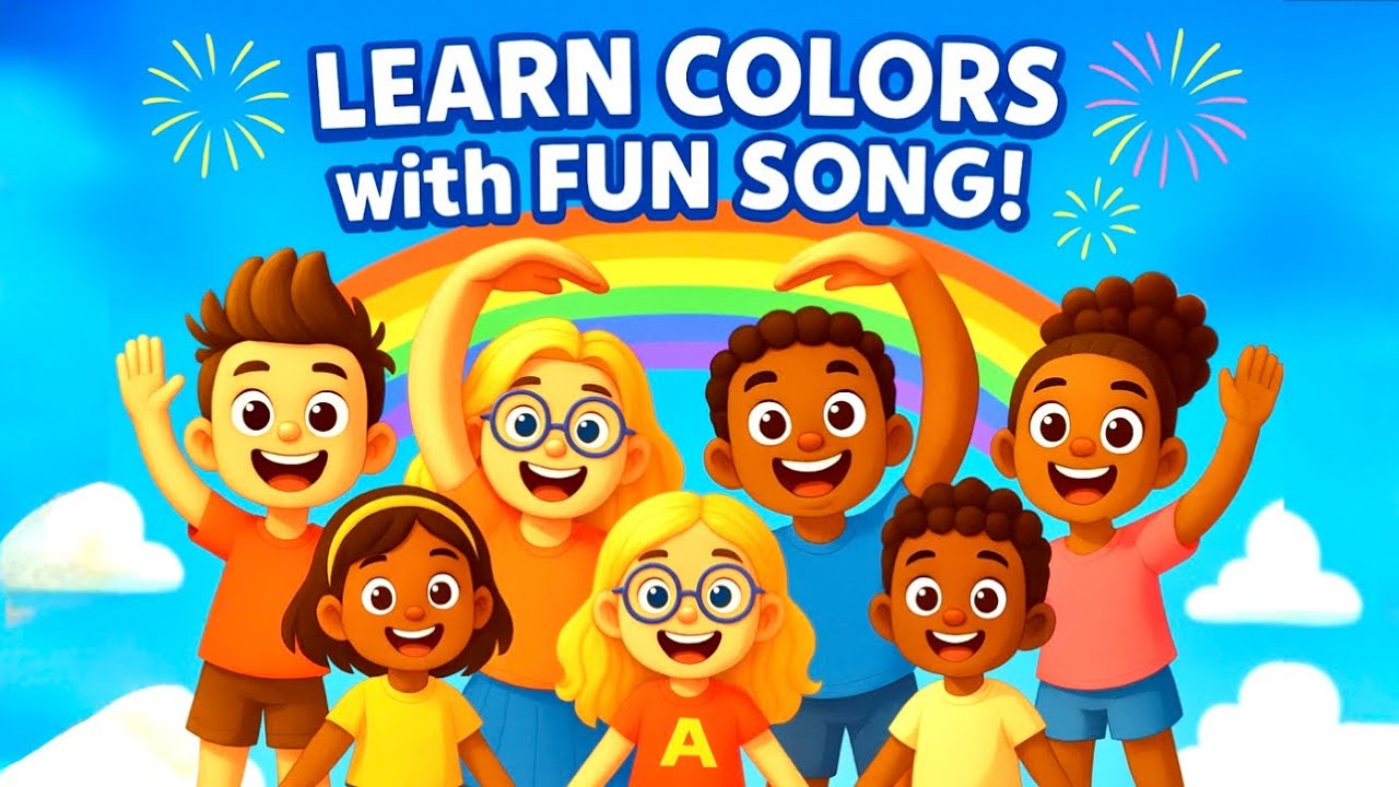 Learn Colors with Fun Song! 🎶 | English Nursery Rhyme for Toddlers ...