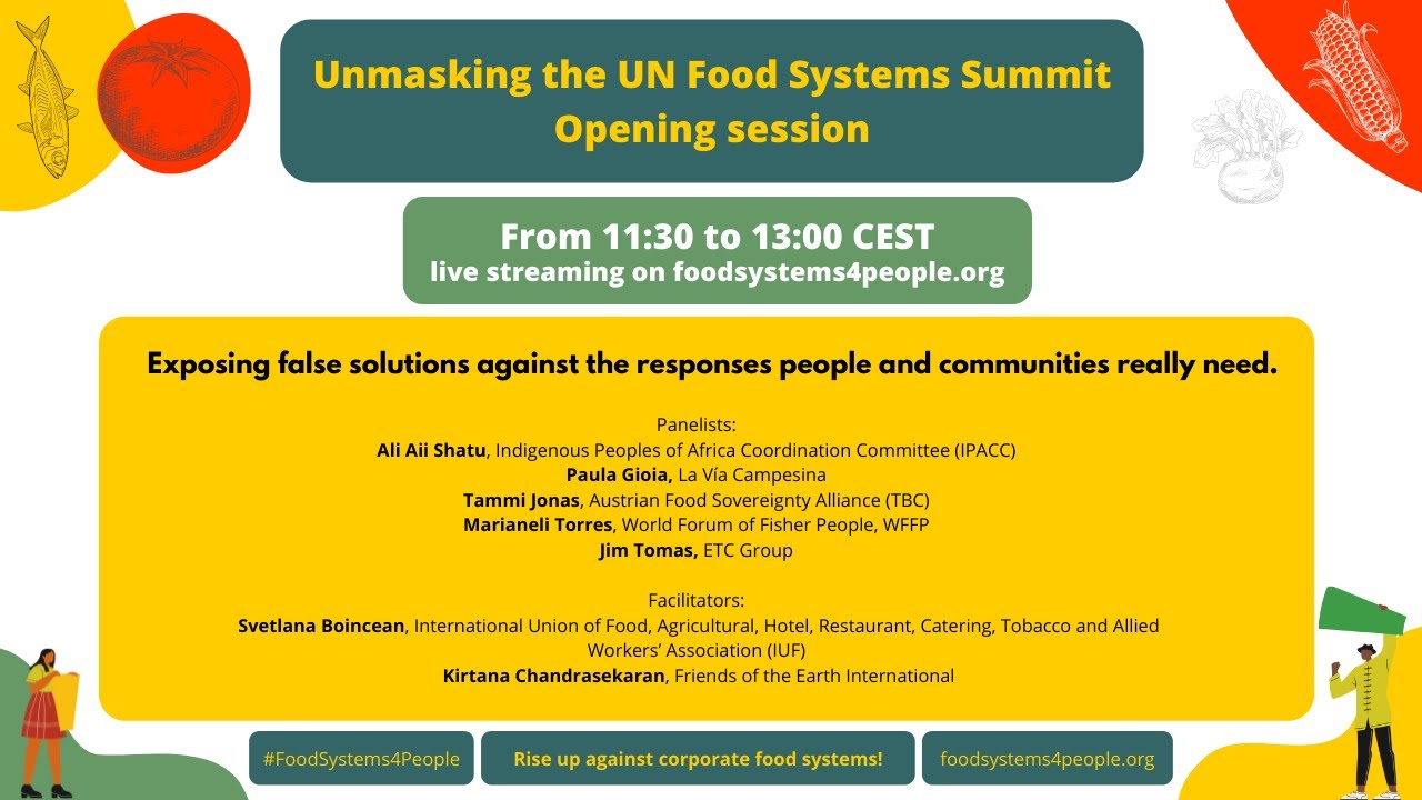 Démasquer le Sommet de l’ONU sur les systèmes alimentaires | Table ...
