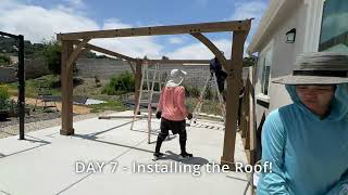 Costco Yardistry 14' x 12' Gazebo 7-DAY (Mostly) INDIVIDUAL Time Lapse Build
