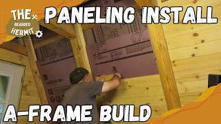 Finished Paneling the 1st Floor of My A-Frame Cabin