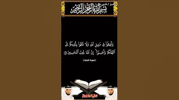 سورة البقرة الآية 195 بصوت الشيخ فارس عباد برواية حفص #القرآن_الكريم #اكسبلور #المصحف #duet #viral