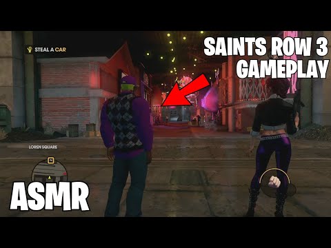 ASMR | 30 Mins Of Saints Row The 3rd ASMR Gameplay | ASMR Whispers & Keyboard Sounds