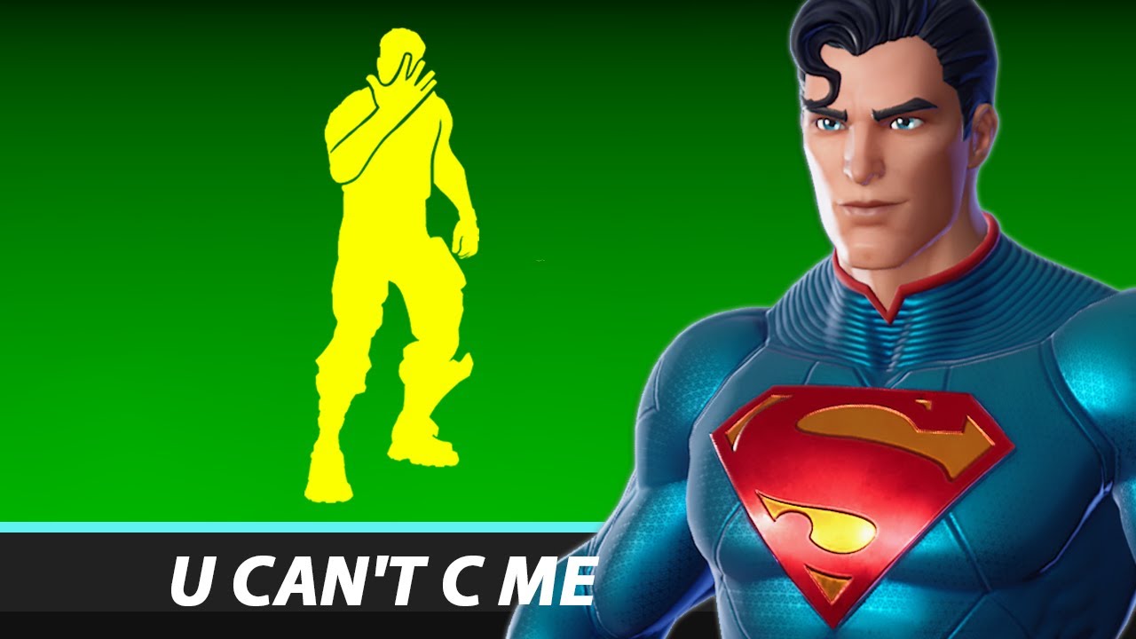 Fortnite emote - U Can't C Me - performed by Superman