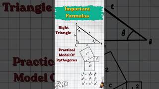 Practical model of pythagoras formula. #pythagoras_theorem #viral Real life example #pythagoras#math