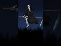 Witch Flying On Broom Shorts Funny Youtube Trending Viral 