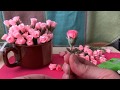 Mini Crepe Paper Rose Buds