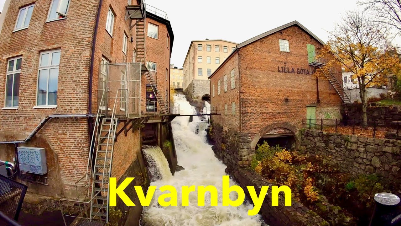 Historic industrial area Kvarnbyn in Mölndal, Sweden