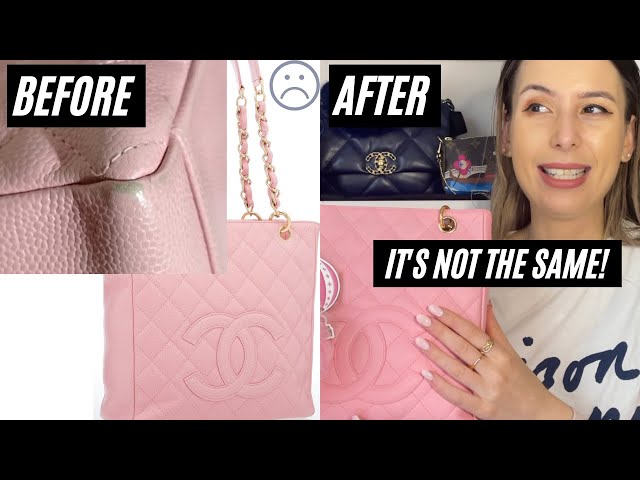 I TOOK MY CHANEL BAG TO A BAG SPA! Before and After Pics- Restoring a Chanel  handbag 