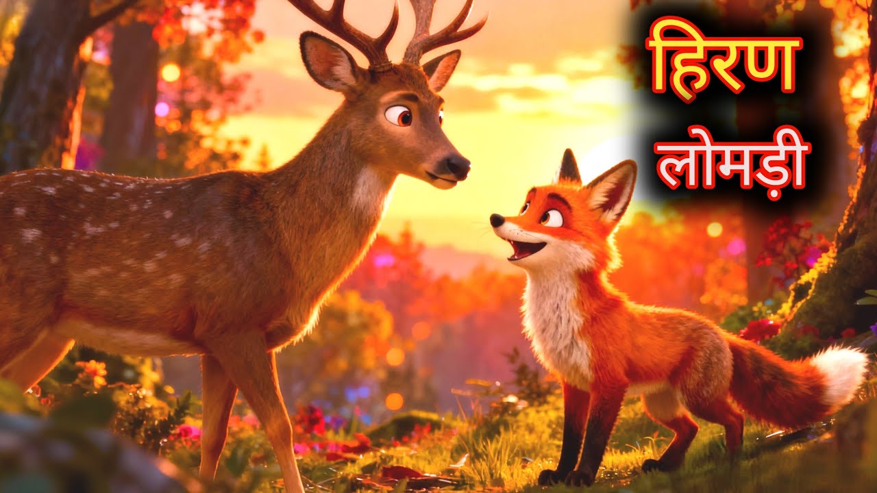 हिरन और लोमड़ी की कहानी | The story of the deer and fox | Hindi kahaniya | moral story | cartoon |