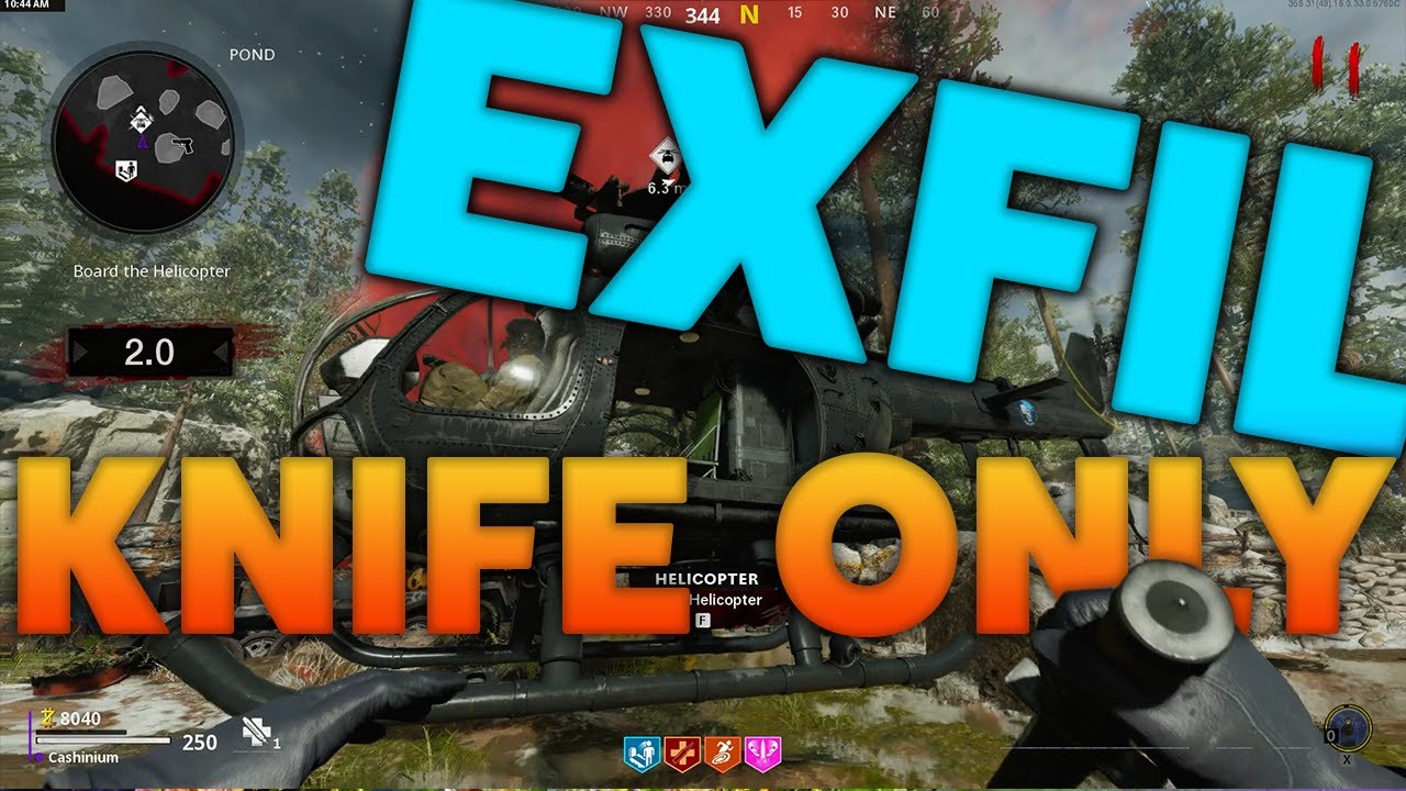 KNIFE ONLY EXFIL! - Anvil Challenge - Cold War Zombies