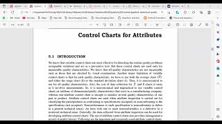 Part 12|Statistical Process Control | Attribute Control Charts| Hindi/Urdu