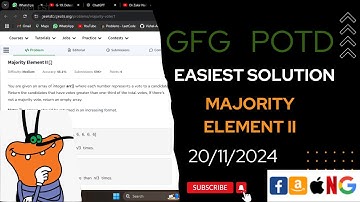 Majority Element II | gfg potd today | POTD | GFG Problem of the Day | C++ |