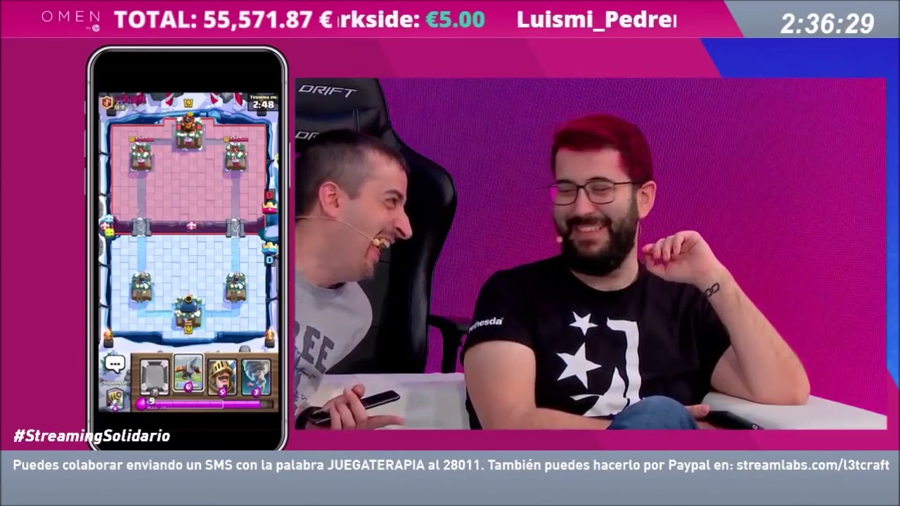 Alexelcapo y PIPO en stream L3tcraft 2017