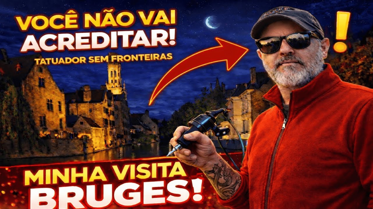 Visitei Bruges à Noite… o Mercado de Natal me Surpreendeu! 😱🎄