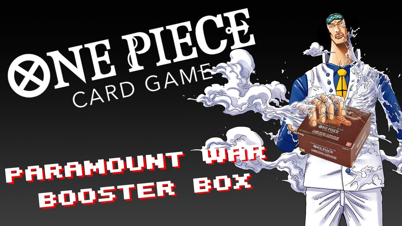 One Piece TCG Paramount War booster box! YouTube