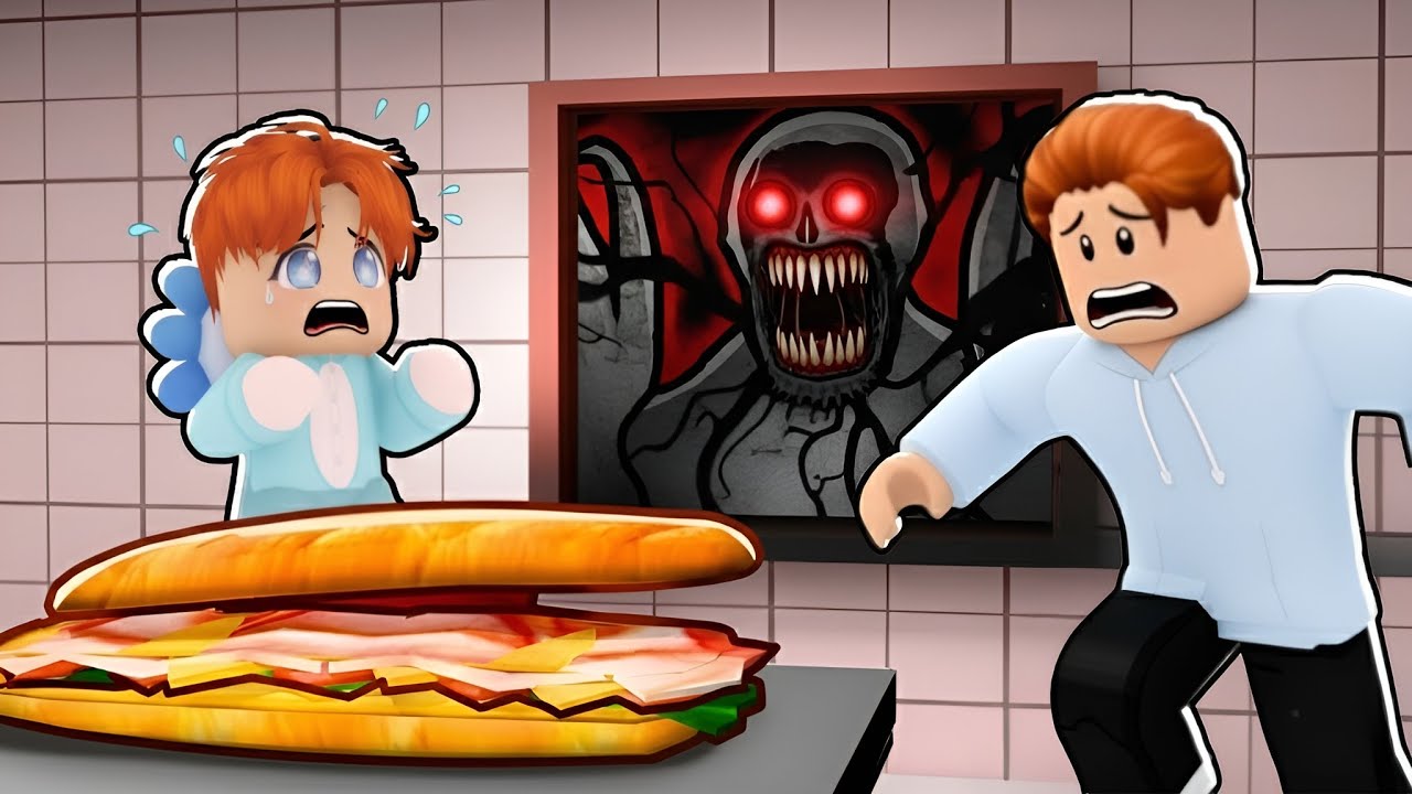 ¡Asustando al Bebé Perik con el ATERRADOR KIOSCO DE SHAWARMA en Roblox!