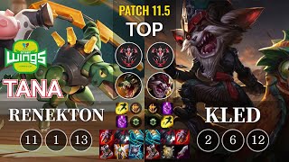 JAG TaNa Renekton vs Kled Top - KR Patch 11.5