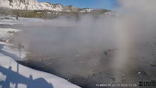 Black Diamond Pool Erupts December 20, 2025