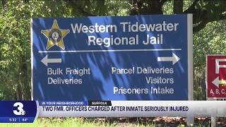 Inmate's hospitalization at Western Tidewater Jail results in two officers facing felony charges