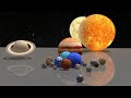 Realistic Solar System with Massive Sun | Photorealistic Planets in Space!