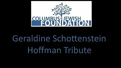 Geraldine Schottenstein Hoffman - A Woman of Disti...