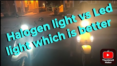 Halogen vs LED Light - Which Is Better For Bike & Scooter? l Is It Safe To Replace Halogen With LED?