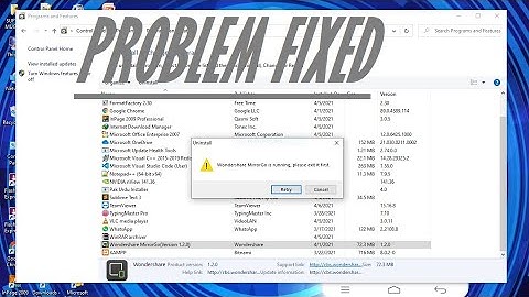 Uninstalling Program Issues in Windows PC /Uninstall has detected  selected app is currently running