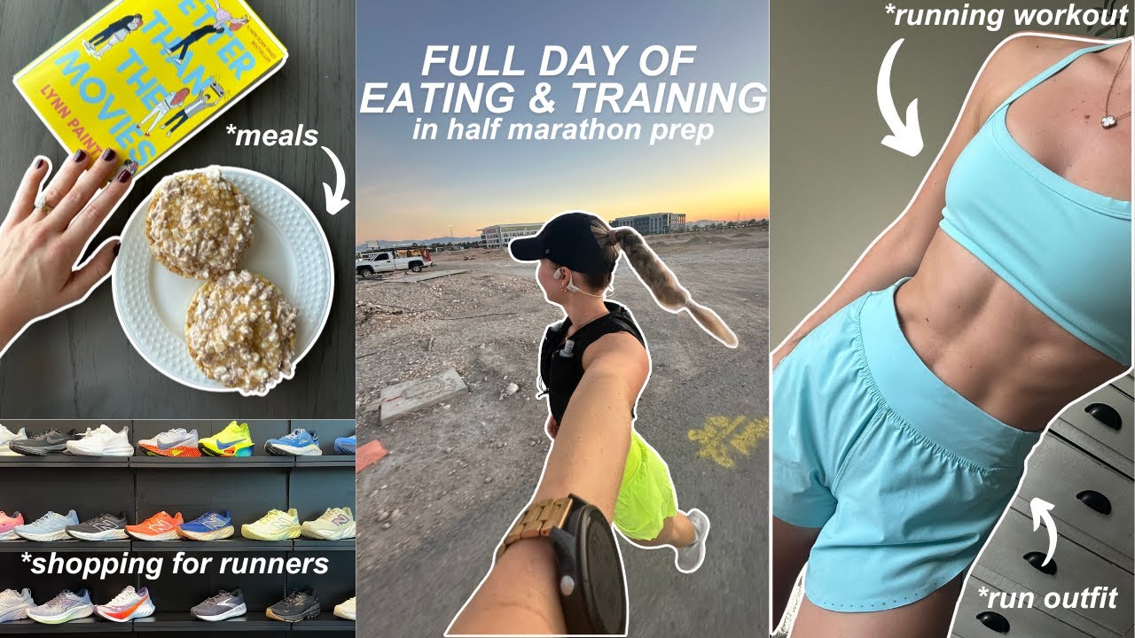 Full Day of Eating & Training In Half Marathon Prep | Running Shoe