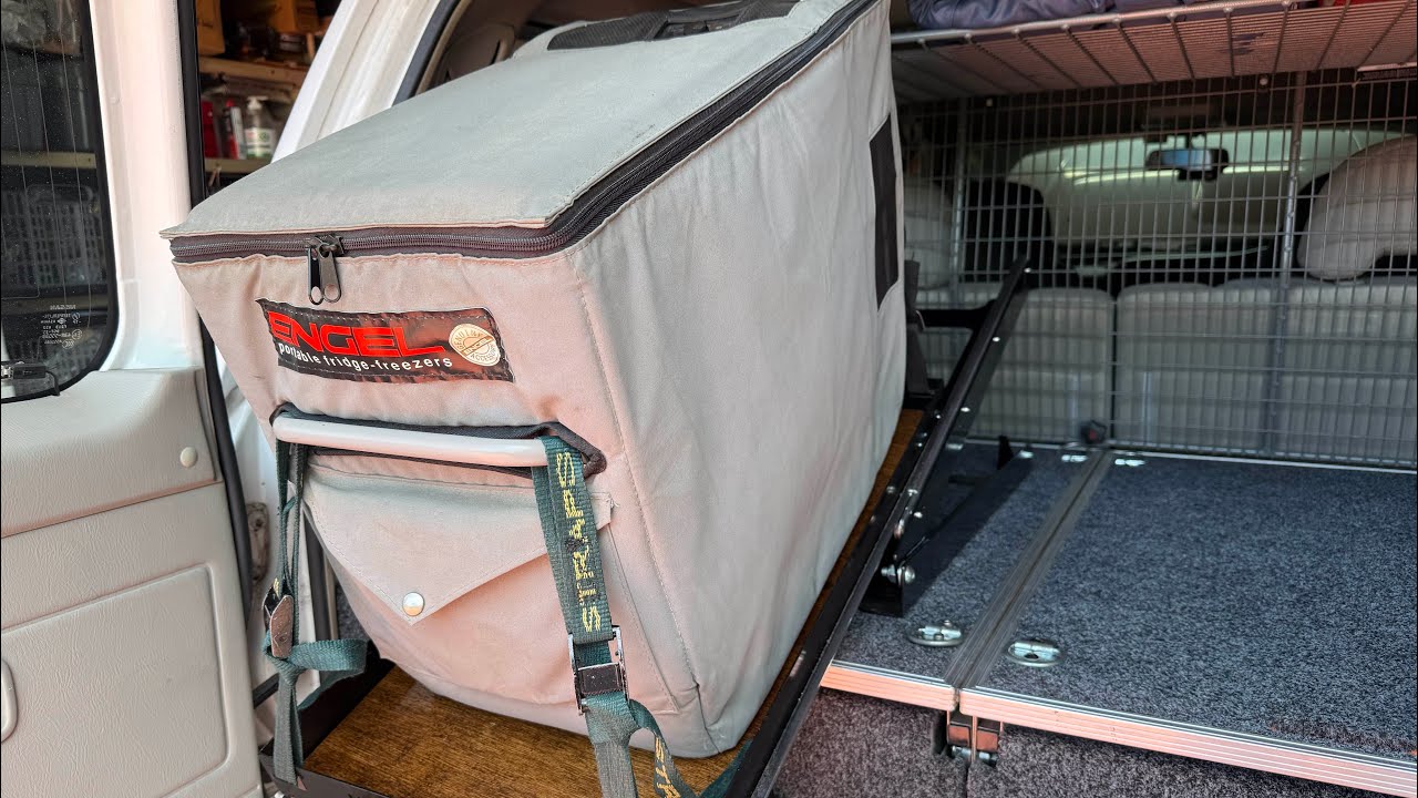 Nissan Patrol Y61 2003 GU, Engel fridge tilt, slide MT/35/45 - YouTube