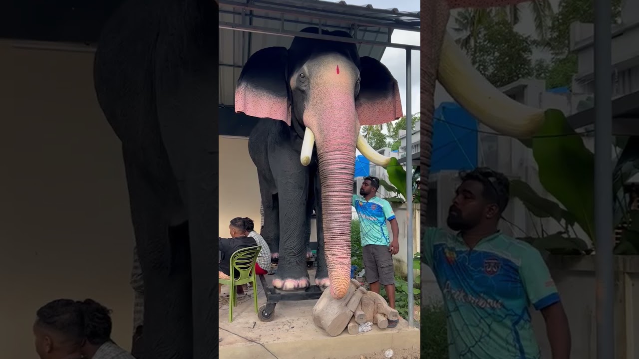 Trunk testing | Robotic elephant | Aanamaker 