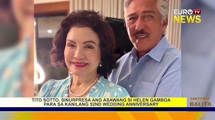 TITO SOTTO, SINORPRESA ANG ASAWANG SI HELEN GAMBOA PARA SA KANILANG 52ND WEDDING ANNIVERSARY