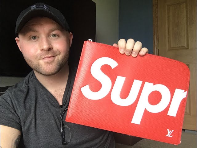 Louis Vuitton, Supreme Red Epi Pochette Jour