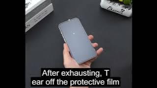 Revestimento oleofóbico Instalação sem poeira Protetor de tela de